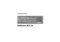 Blaupunkt Heilbronn-RCC-24 - Owners Manual